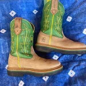 John Deere Wellington kids boots size 10 2186